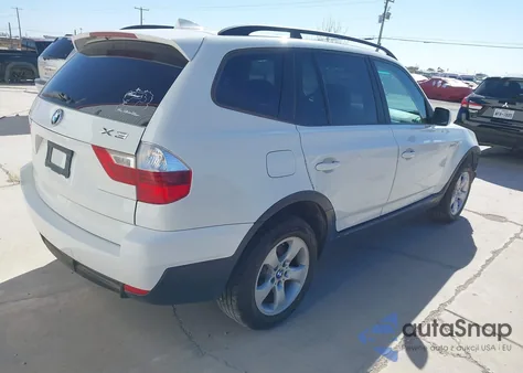 2008 BMW X3 3.0Si from USA, damaged, VIN WBXPC93418WJ11256